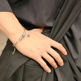 Tube Link Bracelet smoky grey