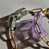 Tube Link Bracelet smoky grey