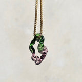 Echo Necklace I green antik rose