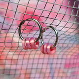 Curl Hoops pink haze