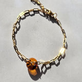 Halo Bracelet golden amber