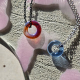 Halo Necklace soft blue