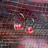 Curl Hoops pink haze