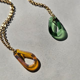 Drop Necklace moss