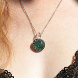 Gedenkschmuck Ascheschmuck Kette Asche Trauerschmuck Orangebraun  - Andenken an verstorbenes Haustier - Urne - Glas personalisiert