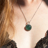 Gedenkschmuck Ascheschmuck Kette Asche Trauerschmuck türkis blau - Andenken an verstorbenes Haustier - Urne - Glas personalisiert
