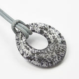 Ascheschmuck Kette Tropfen schwarz Asche - Andenken an verstorbenes Haustier - Urne - Glas