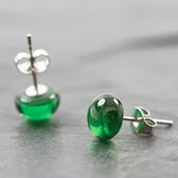 Ohrstecker Earganic grün - Ohrschmuck - mini