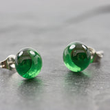 Ohrstecker Earganic grün - Ohrschmuck - mini